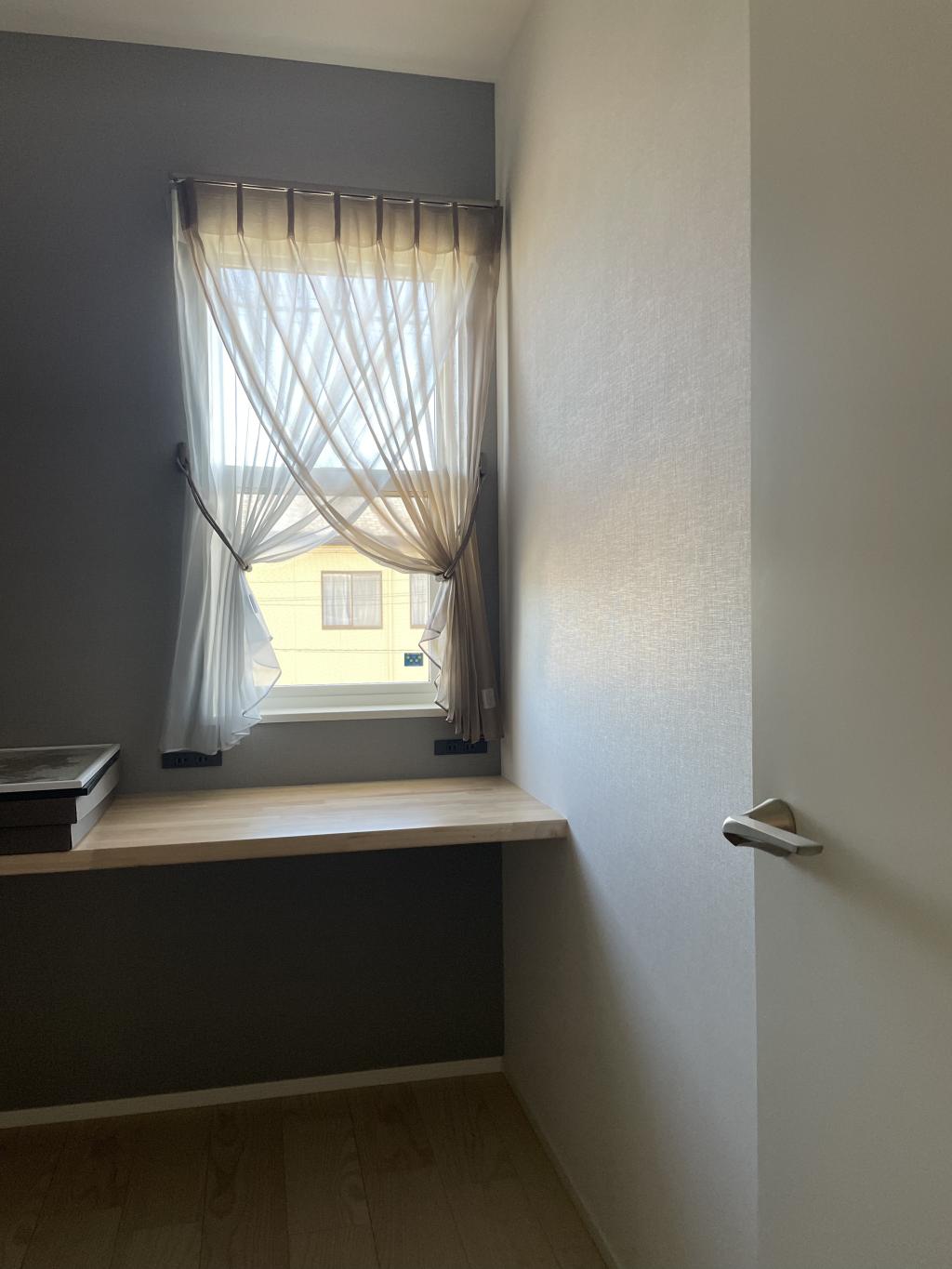 レースカーテン2枚重ね